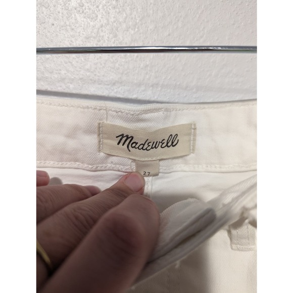 Madewell Stretch Denim Pegged Skirt in Tile White: Cutout Edition - Picture 6 of 11